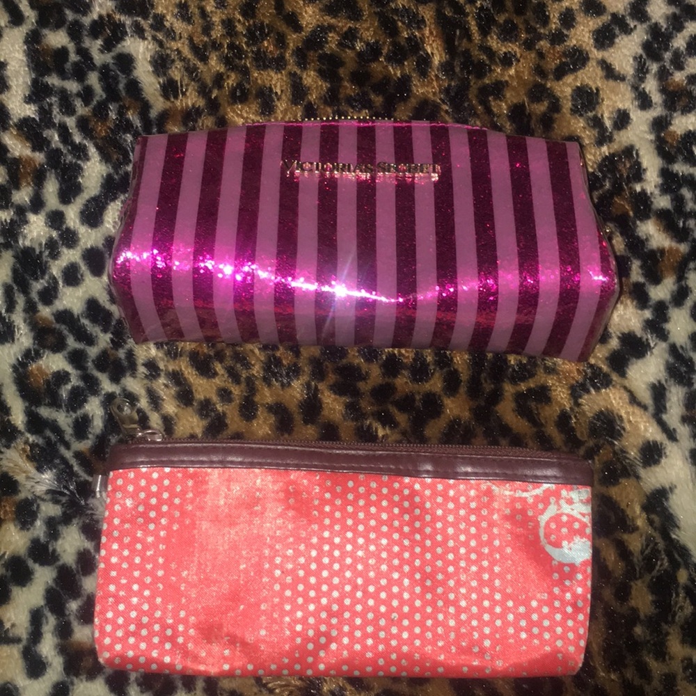 Cosmetic bags that are semi-used